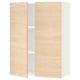SEKTION Gabin pared 2 puertas c/ estantes, blanco/Askersund efecto fresno claro, 76x37x102 cm
