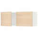 SEKTION Gabin pared 2 puertas c/ estantes, blanco/Askersund efecto fresno claro, 91x37x38 cm