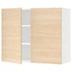 SEKTION Gabin pared 2 puertas c/ estantes, blanco/Askersund efecto fresno claro, 91x37x76 cm