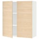 SEKTION Gabin pared 2 puertas c/ estantes, blanco/Askersund efecto fresno claro, 91x37x102 cm