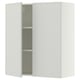 SEKTION Gabin pared 2 puertas c/ estantes, blanco/Aspudden gris claro, 91x37x102 cm