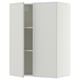 SEKTION Gabin pared 2 puertas c/ estantes, blanco/Aspudden gris claro, 76x37x102 cm