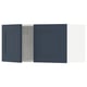 SEKTION Gabin pared 2 puertas c/ estantes, blanco Axstad/mate azul, 76x37x38 cm