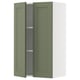 SEKTION Gabin pared 2 puertas c/ estantes, blanco/Axstad verde grisáceo, 61x37x102 cm