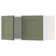SEKTION Gabin pared 2 puertas c/ estantes, blanco/Axstad verde grisáceo, 76x37x38 cm