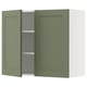 SEKTION Gabin pared 2 puertas c/ estantes, blanco/Axstad verde grisáceo, 91x37x76 cm