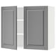 SEKTION Gabin pared 2 puertas c/ estantes, blanco/Bodbyn gris, 91x37x76 cm