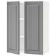 SEKTION Gabin pared 2 puertas c/ estantes, blanco/Bodbyn gris, 76x37x102 cm