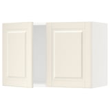 SEKTION Gabin pared 2 puertas c/ estantes, blanco/Bodbyn hueso, 76x37x51 cm