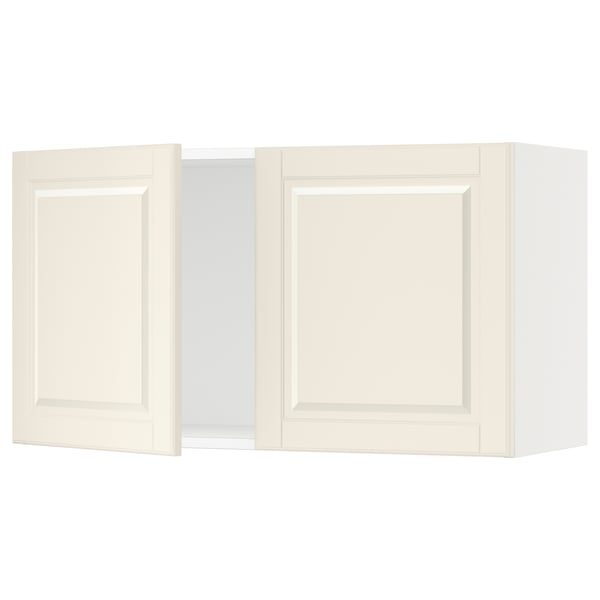 SEKTION Gabin pared 2 puertas c/ estantes, blanco/Bodbyn hueso, 91x37x51 cm