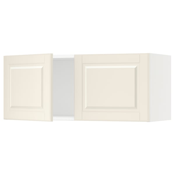 SEKTION Gabin pared 2 puertas c/ estantes, blanco/Bodbyn hueso, 91x37x38 cm