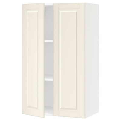 SEKTION Gabin pared 2 puertas c/ estantes, blanco/Bodbyn hueso, 61x37x102 cm