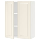 SEKTION Gabin pared 2 puertas c/ estantes, blanco/Bodbyn hueso, 76x37x102 cm