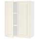 SEKTION Gabin pared 2 puertas c/ estantes, blanco/Bodbyn hueso, 76x37x102 cm