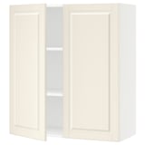 SEKTION Gabin pared 2 puertas c/ estantes, blanco/Bodbyn hueso, 91x37x102 cm