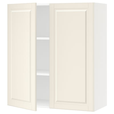 SEKTION Gabin pared 2 puertas c/ estantes, blanco/Bodbyn hueso, 91x37x102 cm
