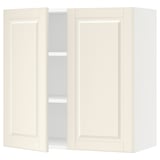 SEKTION Gabin pared 2 puertas c/ estantes, blanco/Bodbyn hueso, 76x37x76 cm