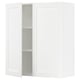 SEKTION Gabin pared 2 puertas c/ estantes, blanco Enköping/blanco efecto madera, 91x37x102 cm