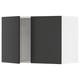 SEKTION Gabin pared 2 puertas c/ estantes, blanco/Nickebo Carbón mate, 76x37x51 cm