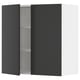 SEKTION Gabin pared 2 puertas c/ estantes, blanco/Nickebo Carbón mate, 76x37x76 cm
