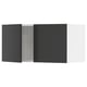 SEKTION Gabin pared 2 puertas c/ estantes, blanco/Nickebo Carbón mate, 76x37x38 cm