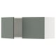 SEKTION Gabin pared 2 puertas c/ estantes, blanco/Nickebo Verde grisáceo mate, 91x37x38 cm