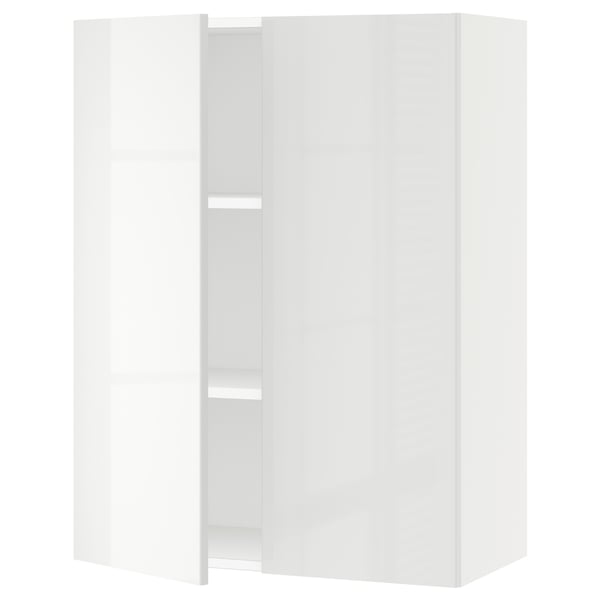 SEKTION Gabin pared 2 puertas c/ estantes, blanco/Ringhult blanco, 76x37x102 cm