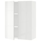 SEKTION Gabin pared 2 puertas c/ estantes, blanco/Ringhult blanco, 76x37x102 cm