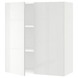 SEKTION Gabin pared 2 puertas c/ estantes, blanco/Ringhult blanco, 91x37x102 cm