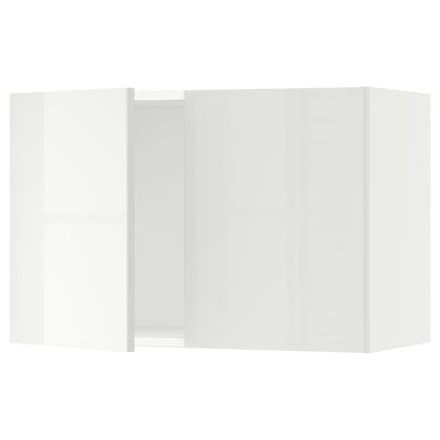 SEKTION Gabin pared 2 puertas c/ estantes, blanco/Ringhult blanco, 76x37x51 cm