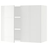 SEKTION Gabin pared 2 puertas c/ estantes, blanco/Ringhult blanco, 91x37x76 cm