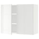 SEKTION Gabin pared 2 puertas c/ estantes, blanco/Ringhult blanco, 91x37x76 cm