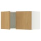 SEKTION Gabin pared 2 puertas c/ estantes, blanco/Sinarp chapa roble, 76x37x38 cm