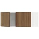 SEKTION Gabin pared 2 puertas c/ estantes, blanco/Tistorp Efecto nogal café, 91x37x38 cm