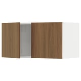 SEKTION Gabin pared 2 puertas c/ estantes, blanco/Tistorp Efecto nogal café, 76x37x38 cm