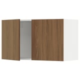 SEKTION Gabin pared 2 puertas c/ estantes, blanco/Tistorp Efecto nogal café, 91x37x51 cm