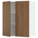 SEKTION Gabin pared 2 puertas c/ estantes, blanco/Tistorp Efecto nogal café, 91x37x102 cm