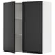 SEKTION Gabin pared 2 puertas c/ estantes, blanco/Upplöv Carbón mate, 91x37x102 cm
