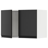 SEKTION Gabin pared 2 puertas c/ estantes, blanco/Upplöv Carbón mate, 76x37x51 cm