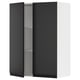 SEKTION Gabin pared 2 puertas c/ estantes, blanco/Upplöv Carbón mate, 76x37x102 cm