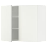 SEKTION Gabin pared 2 puertas c/ estantes, blanco/Vallstena blanco, 91x37x76 cm