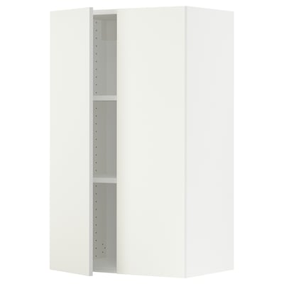 SEKTION Gabin pared 2 puertas c/ estantes, blanco/Vallstena blanco, 61x37x102 cm