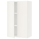 SEKTION Gabin pared 2 puertas c/ estantes, blanco/Veddinge blanco, 61x37x102 cm