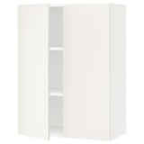 SEKTION Gabin pared 2 puertas c/ estantes, blanco/Veddinge blanco, 76x37x102 cm
