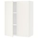 Opción: SEKTION Gabin pared 2 puertas c/ estantes, blanco/Veddinge blanco, 76x37x102 cm