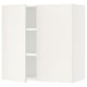 SEKTION Gabin pared 2 puertas c/ estantes, blanco/Veddinge blanco, 76x37x76 cm