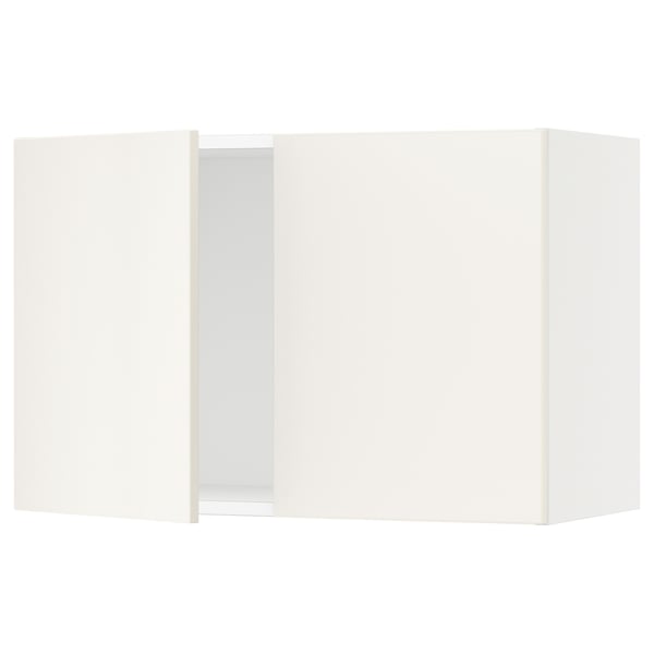 SEKTION Gabin pared 2 puertas c/ estantes, blanco/Veddinge blanco, 76x37x51 cm