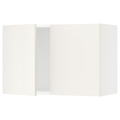 SEKTION Gabin pared 2 puertas c/ estantes, blanco/Veddinge blanco, 76x37x51 cm