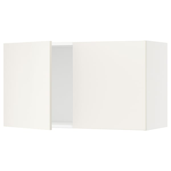 SEKTION Gabin pared 2 puertas c/ estantes, blanco/Veddinge blanco, 91x37x51 cm