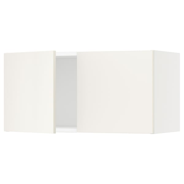 SEKTION Gabin pared 2 puertas c/ estantes, blanco/Veddinge blanco, 76x37x38 cm